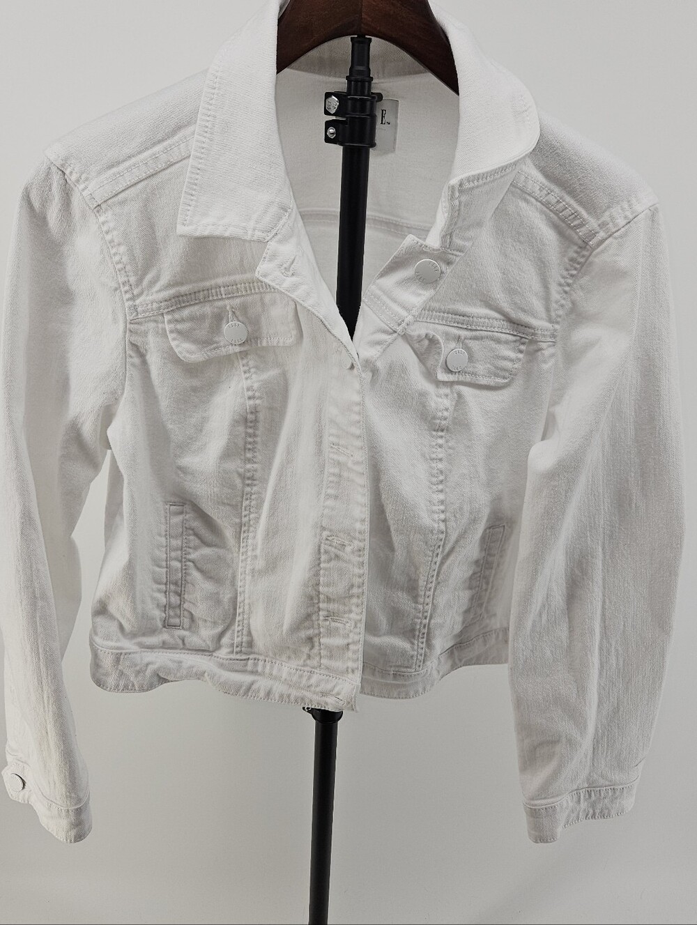 Elle Denim Jean Jacket XL Bright White